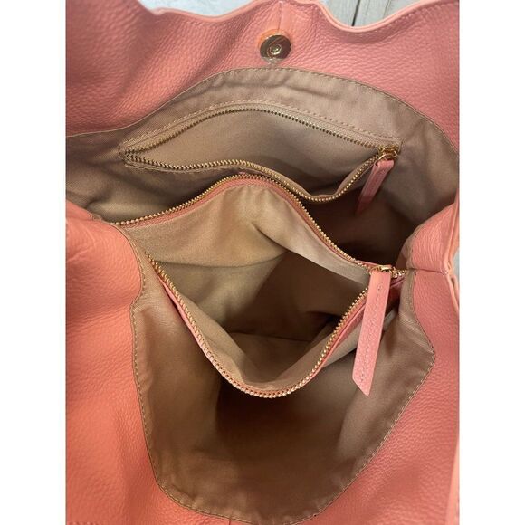 Laggo Leather Hobo Bag Purse Nadia Blush NEW - Picture 5 of 7